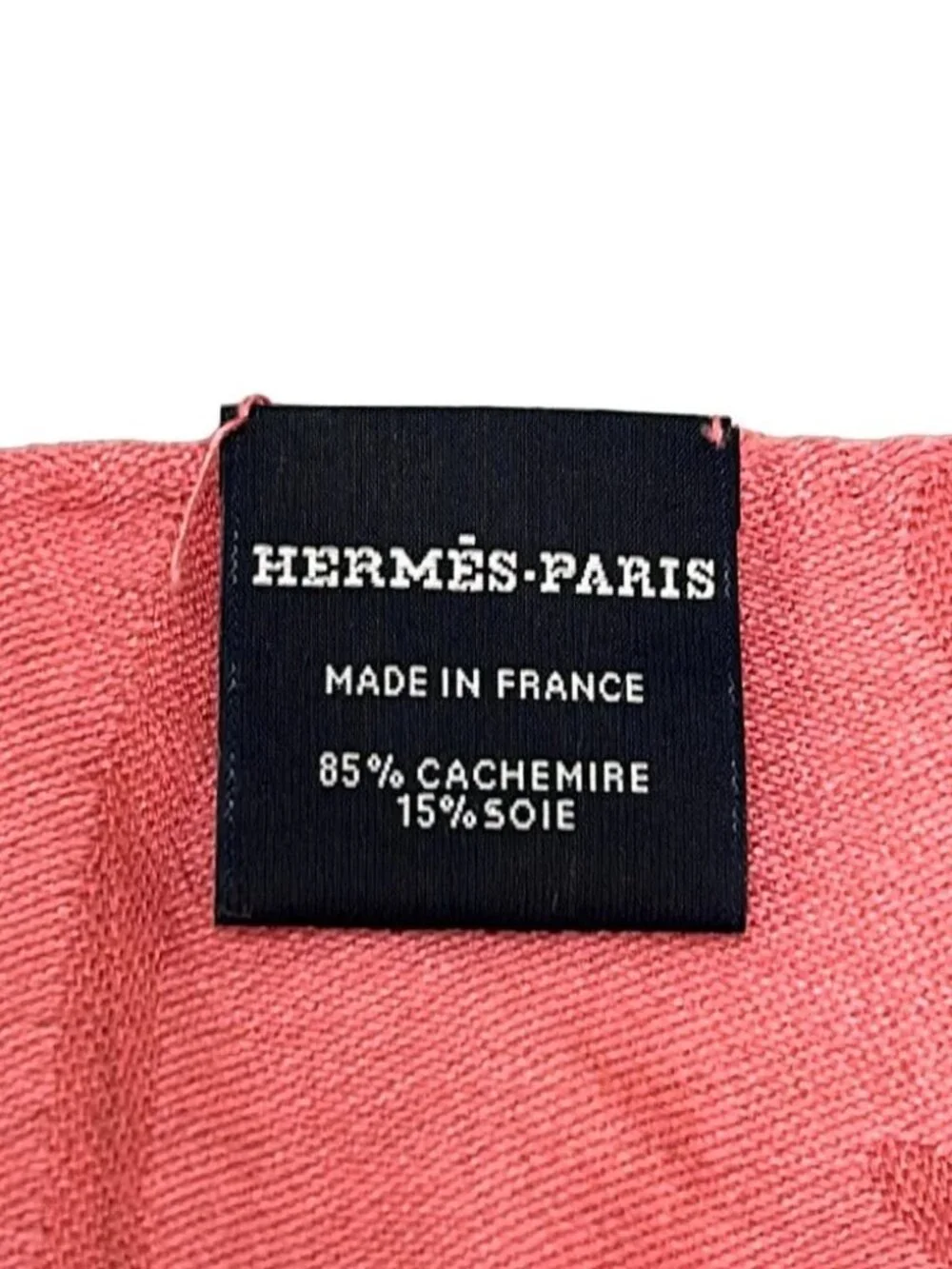 HERMES New Libris - Pink Silk Cashmere Scarf
